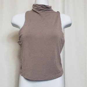 Mock Neck Crop Top